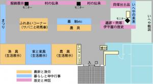 伊平屋村歴史民俗資料館案内図の画像